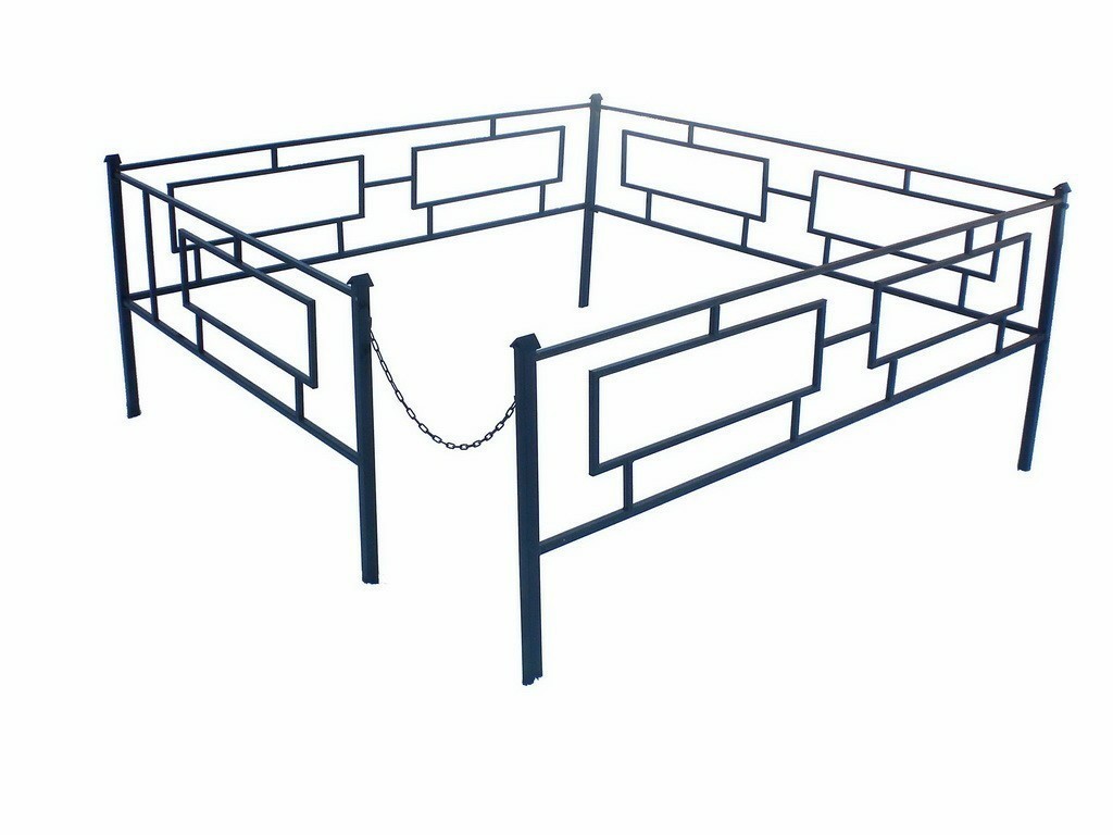 Оградки на кладбище своими руками из металлопрофиля чертежи и фото